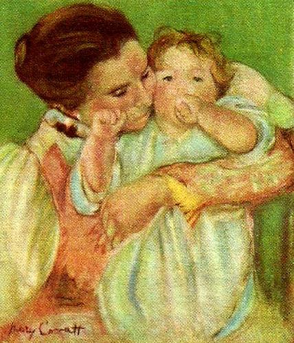 Mary Cassatt moder och barn